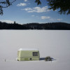 Caravan in snow